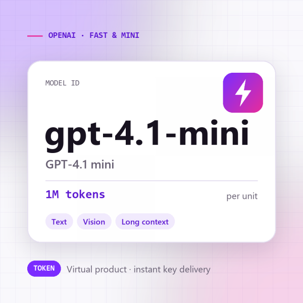GPT-4.1 mini · 1M tokens