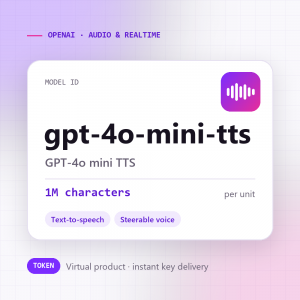 GPT-4o mini TTS · 1M characters