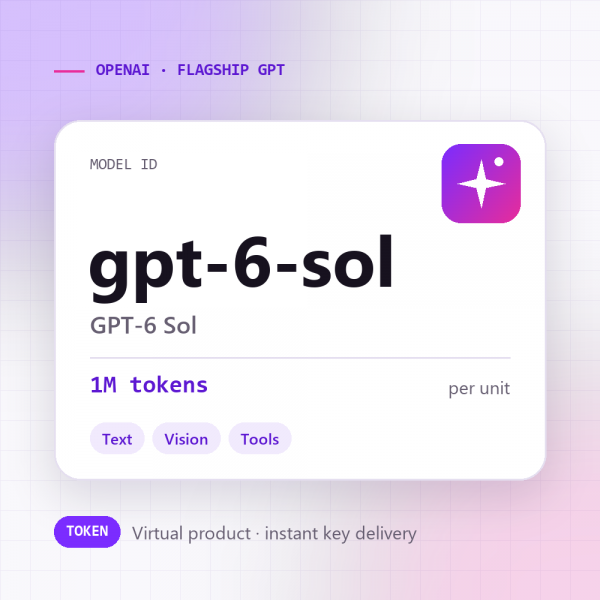 GPT-6 Sol · 1M tokens