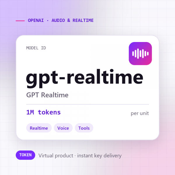 GPT Realtime · 1M tokens
