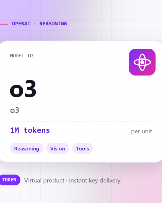 o3 · 1M tokens